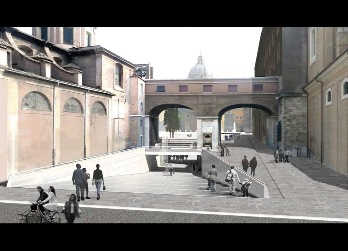Il rendering dei lavori di piazza Augusto Imperatore Il rendering dei lavori di piazza Augusto Imperatore