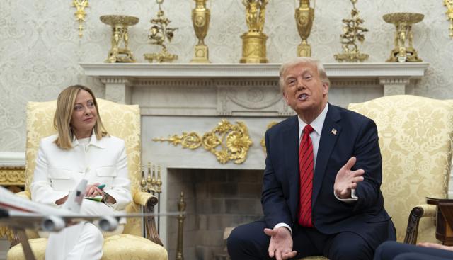 Donald Trump e Giorgia Meloni Donald Trump e Giorgia Meloni