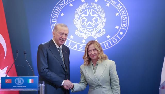 Recep Tayyip Erdoğan e Giorgia Meloni