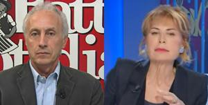 Marco Travaglio e Lilli Gruber