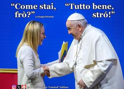 Meme Meloni e Bergoglio