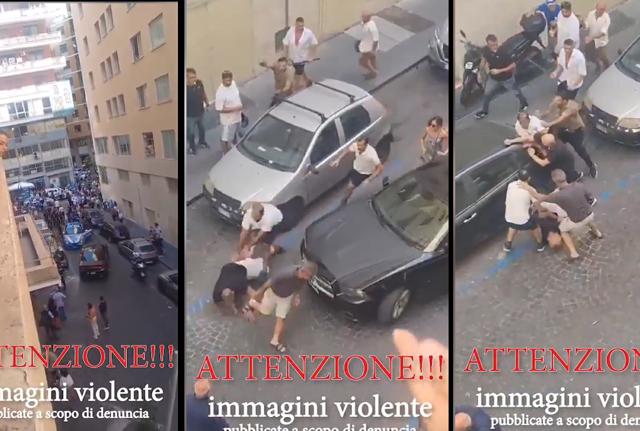 Napoli, rissa fuori controllo a due passi dalla questura