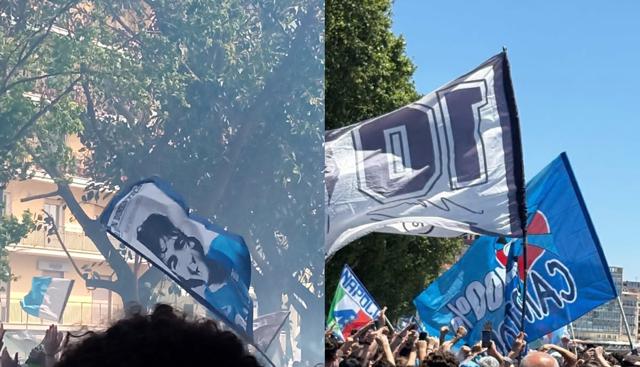 Napoli, il lungomare si tinge di azzurro: oltre 200 mila tifosi. Esplode la festa per il quarto scudetto