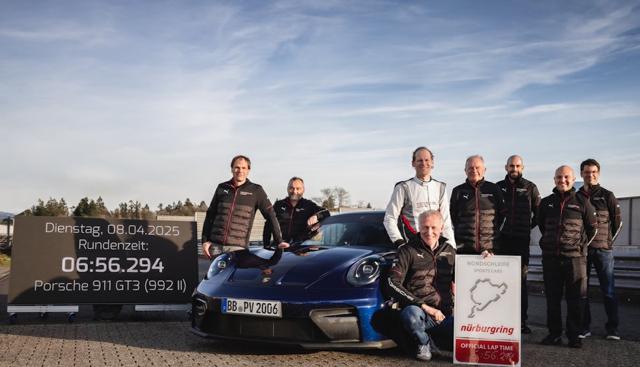 Porsche 911 GT3 da record: sul Nürburgring è l’auto di serie manuale più veloce di sempre
