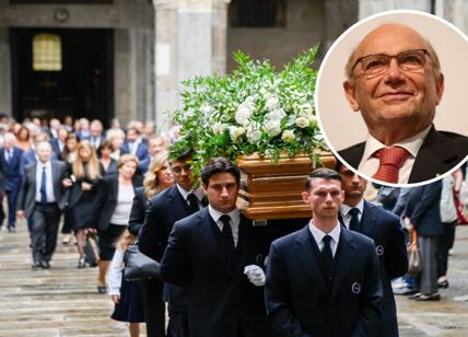 Milano, l'ultimo saluto all'ex presidente dell'Inter Ernesto Pellegrini