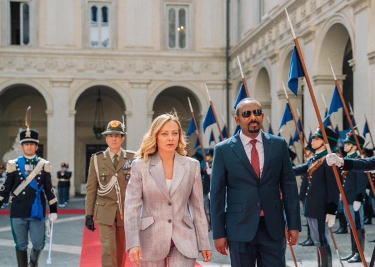 Il primo ministro d'Etiopia Abiy Ahmed incontra Giorgia Meloni Il primo ministro d'Etiopia Abiy Ahmed incontra Giorgia Meloni