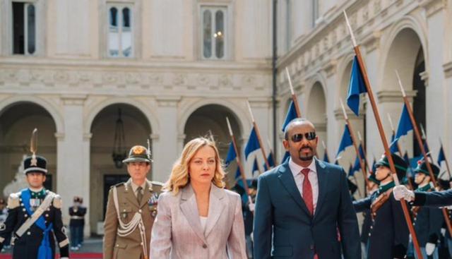 Il primo ministro d'Etiopia Abiy Ahmed incontra Giorgia Meloni 