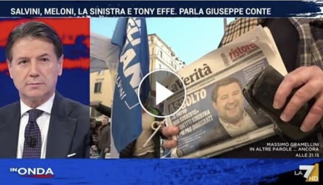 Giuseppe Conte, a In Onda La7 Giuseppe Conte, a In Onda La7
