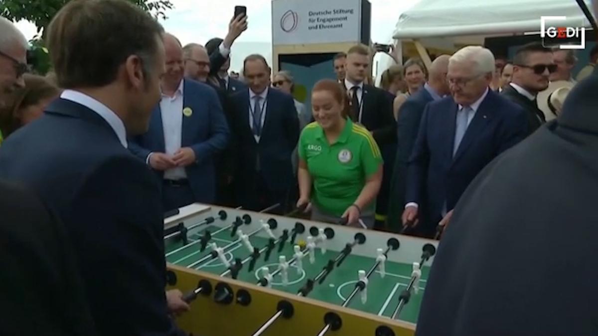 Macron e il collega tedesco Steinmeier
