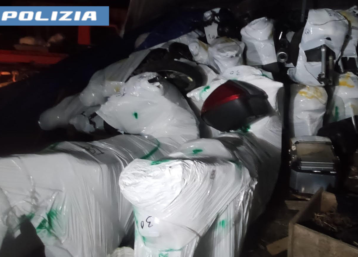 I mezzi rubati recuperati