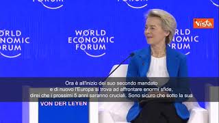 Klaus Schwab inaugura Davos con von der Leyen: “I prossimi 5 anni cruciali per l’Ue” - SOTTOTITOLI