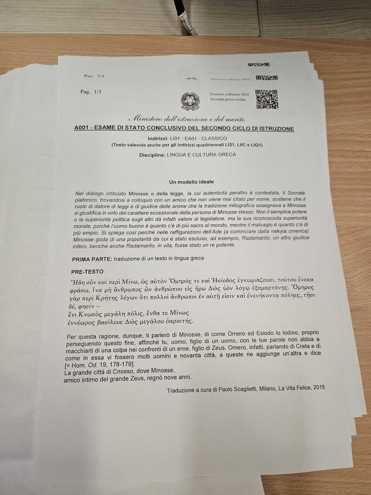 Prova di maturità