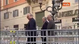 Il sindaco di Roma Gualtieri a Fontana di Trevi per inaugurare passerella panoramica per i lavori Il sindaco di Roma Gualtieri a Fontana di Trevi per inaugurare passerella panoramica per i lavori