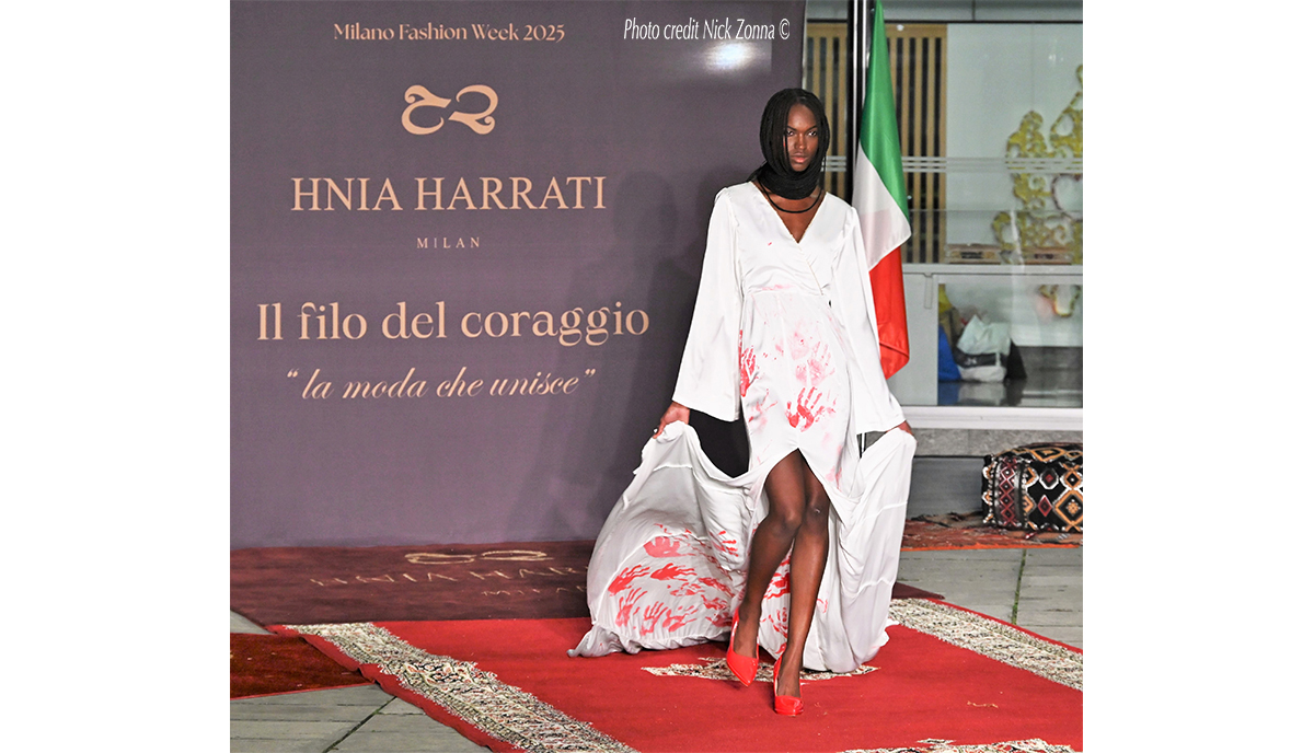 Hnia Harrati il filo che trasforma la Moda nel coraggio di Libertà
