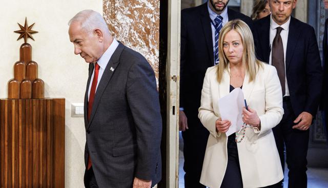 Giorgia Meloni e Benjamin Netanyahu