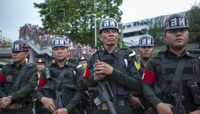Thailandia, esercito (Foto Lapresse) Thailandia, esercito (Foto Lapresse)