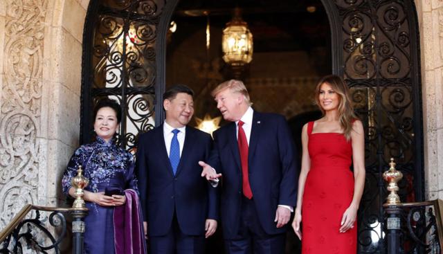 Xi Jinping e Trump (Foto Lapresse)