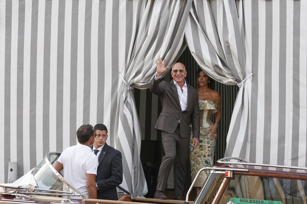 Matrimomio Jeff Bezos - gli arrivi a Venezia Matrimomio Jeff Bezos - gli arrivi a Venezia