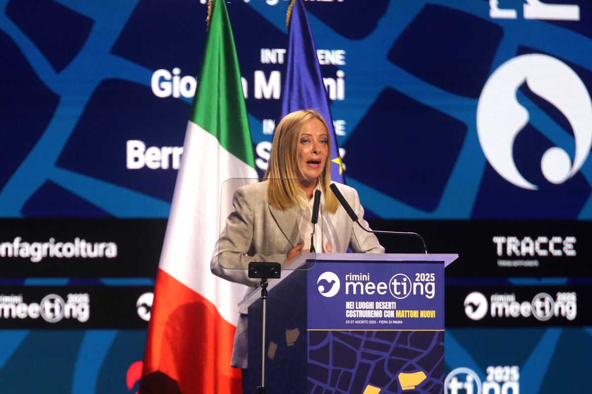 Il Presidente del Consiglio Giorgia Meloni interviene al Meeting di Rimini Il Presidente del Consiglio Giorgia Meloni interviene al Meeting di Rimini