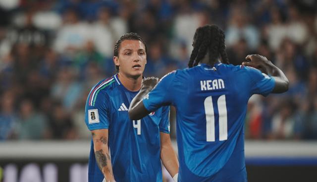 Mateo Retegui e Moise Kean - foto Lapresse