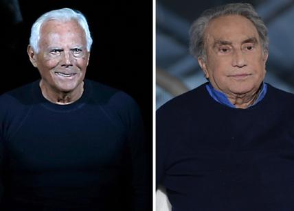 Giorgio Armani ed Emilio Fede, i due volti di Milano