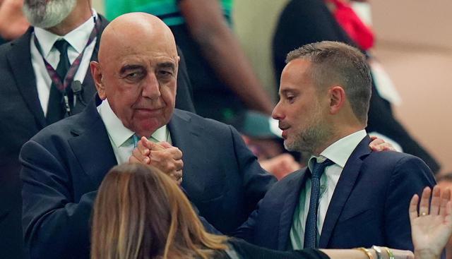 Adriano Galliani e Giorgio Furlani - foto Lapresse