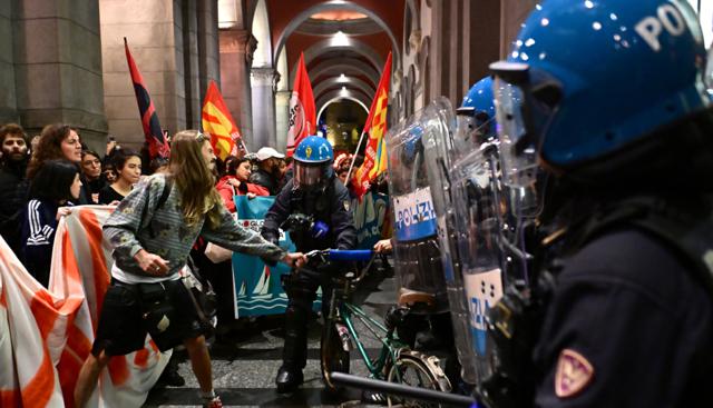 Manifestazioni per la Flotilla (Foto Lapresse)