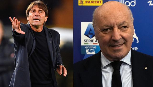 Antonio Conte - Beppe Marotta / foto Lapresse