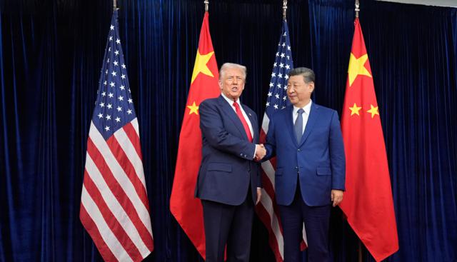 Trump e Xi Jinping (Foto Lapresse)