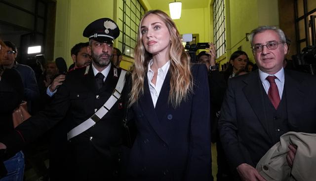 Chiara Ferragni in tribunale  a Milano