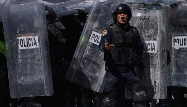 Polizia in Messico (Foto Lapresse)