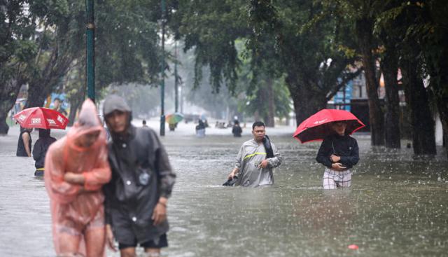 Inondazioni Sumatra (Foto Lapresse)