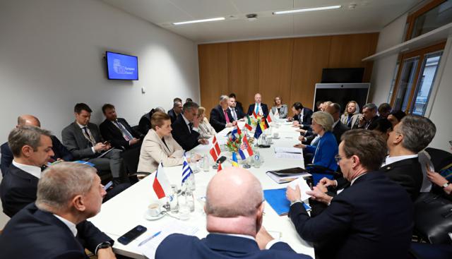 Consiglio europeo (Foto Lapresse)