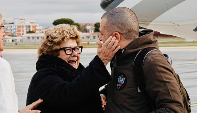 L'arrivo di alberto Trentini in Italia