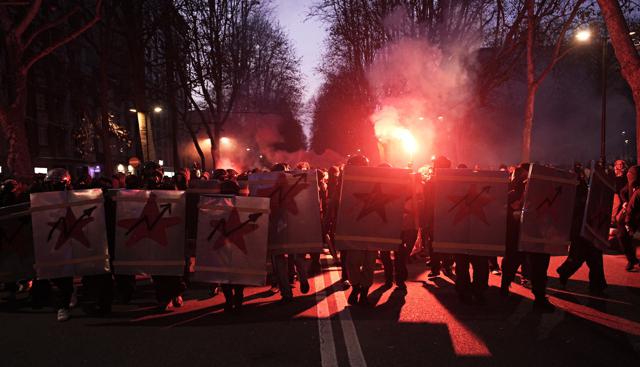 I disordini a Torino