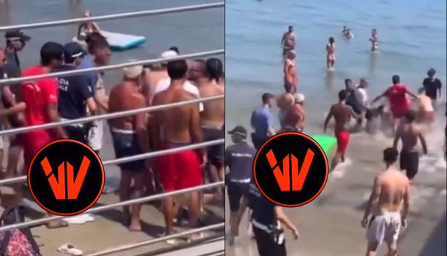 Rissa in spiaggia, botte e ciabattate tra "maranza" e bagnino: carabinieri in acqua per separarli