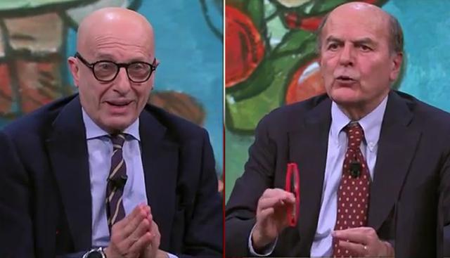 Bersani contro Sallusti su La7: “La sinistra sta con gli ayatollah? Ma roba da matti”