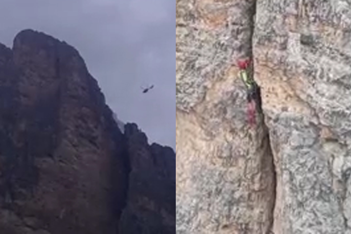 Alpinisti bloccati a 3.000 metri, il recupero mozzafiato in elicottero. Scena da film. VIDEO Alpinisti bloccati a 3.000 metri, il recupero mozzafiato in elicottero. Scena da film. VIDEO