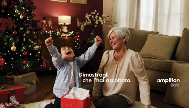 Amplifon, al via la nuova campagna di Natale The Wish (â€œIl Regalo Perfettoâ€)
