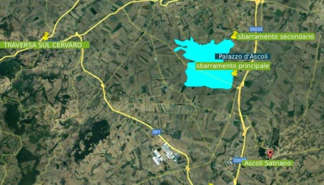 Puglia, ANBI: finanziata la progettazione esecutiva dell'invaso di Palazzo d'Ascoli