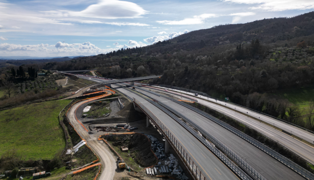 ASPI inaugura il viadotto Ribuio e avvia il potenziamento alla terza corsia tra Incisa e Firenze Sud