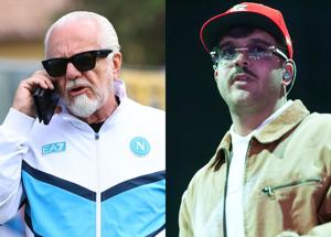Napoli/ Geolier rientra con il team, resta Suarez e spunta un dossier della società su Decibel Bellini