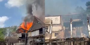 Bali stabilimento in fiamme