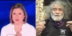 Bianca Berlinguer e Mauro Corona