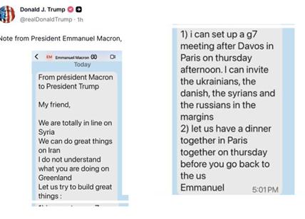 Trump minaccia: "Dazi al 200% su vini e champagne francesi". E pubblica un messaggio WhatsApp con Macron, scontro totale