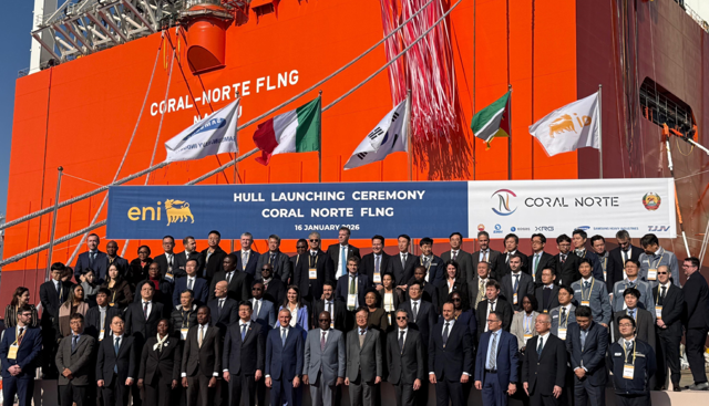 Eni, Mozambico: annunciato il varo dello scafo della Coral North FLNG, il secondo impianto galleggiante di GNL