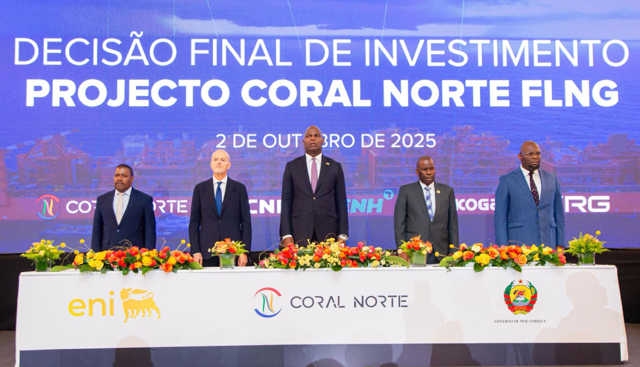 Eni, Mozambico: annunciata la decisione finale di investimento per il progetto Coral North