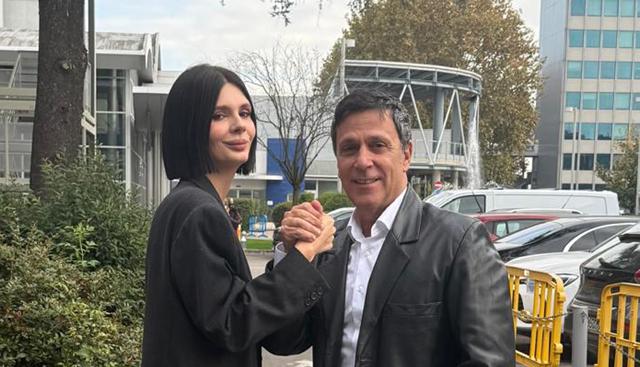 Evelina Sgarbi e il suo manager Sauro Moretti Evelina Sgarbi e il suo manager Sauro Moretti