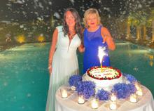 Monica Setta, torta Dior e 61 bottiglie di champagne per il favoloso compleanno in masseria. FOTO