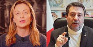 Giorgia Meloni e Matteo Salvini